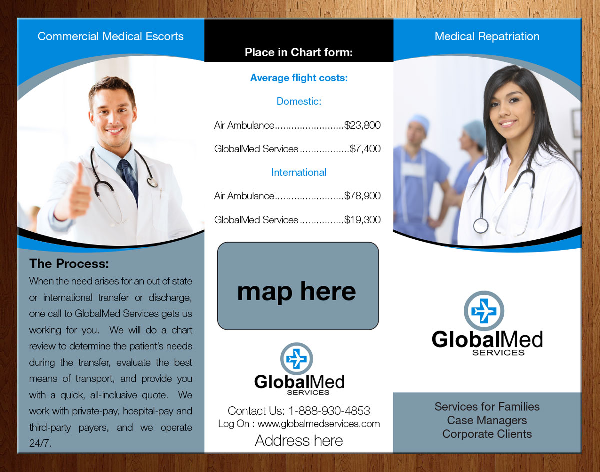 Flyer Design by theblueart for GlobalMed Services LLC | Design #6058713