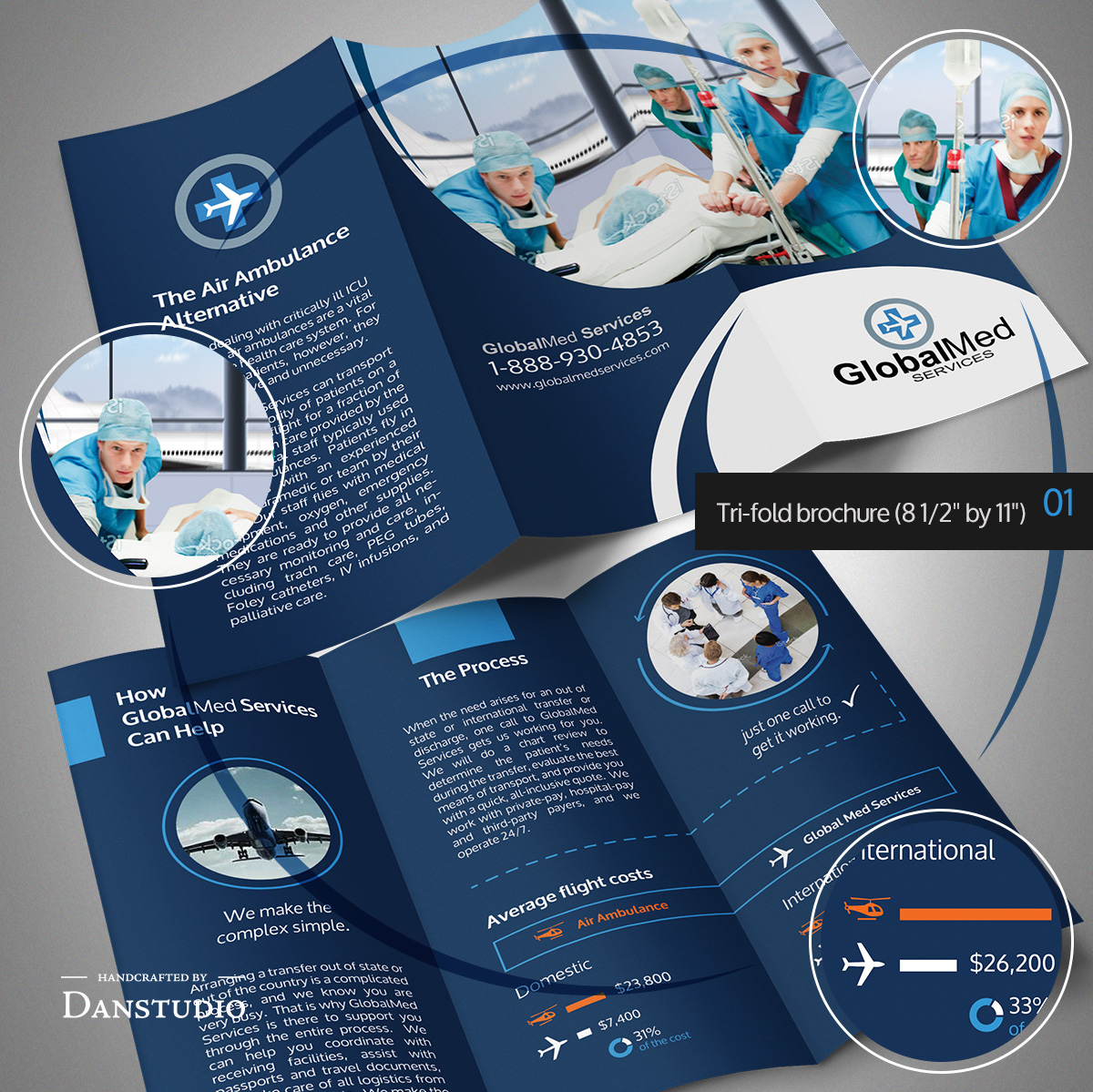 Flyer Design by danstudio for GlobalMed Services LLC | Design #6127863