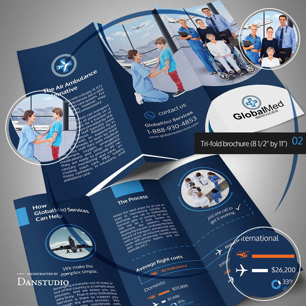 Flyer Design by danstudio for GlobalMed Services LLC | Design #6127971