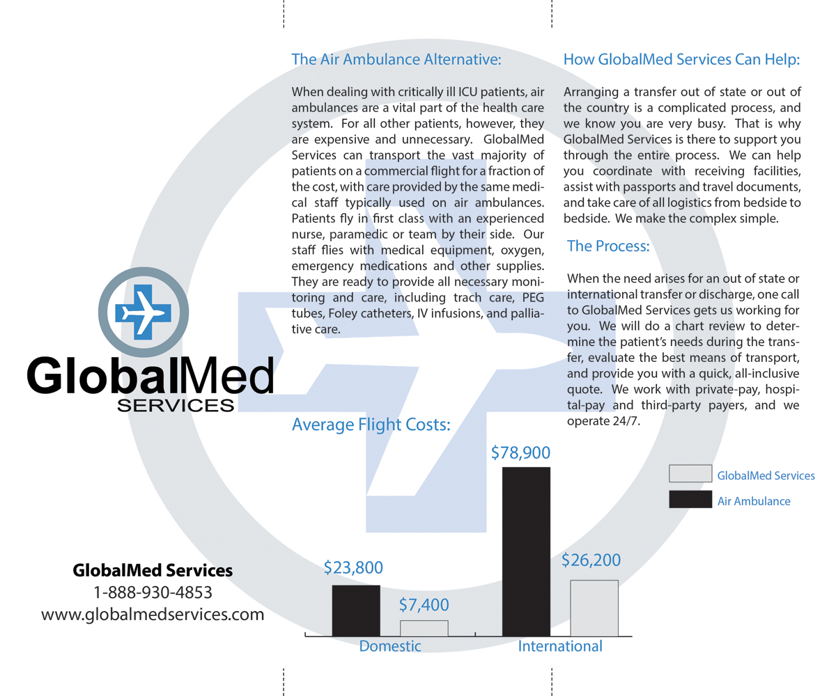 Flyer Design by Hermio for GlobalMed Services LLC | Design #6084516