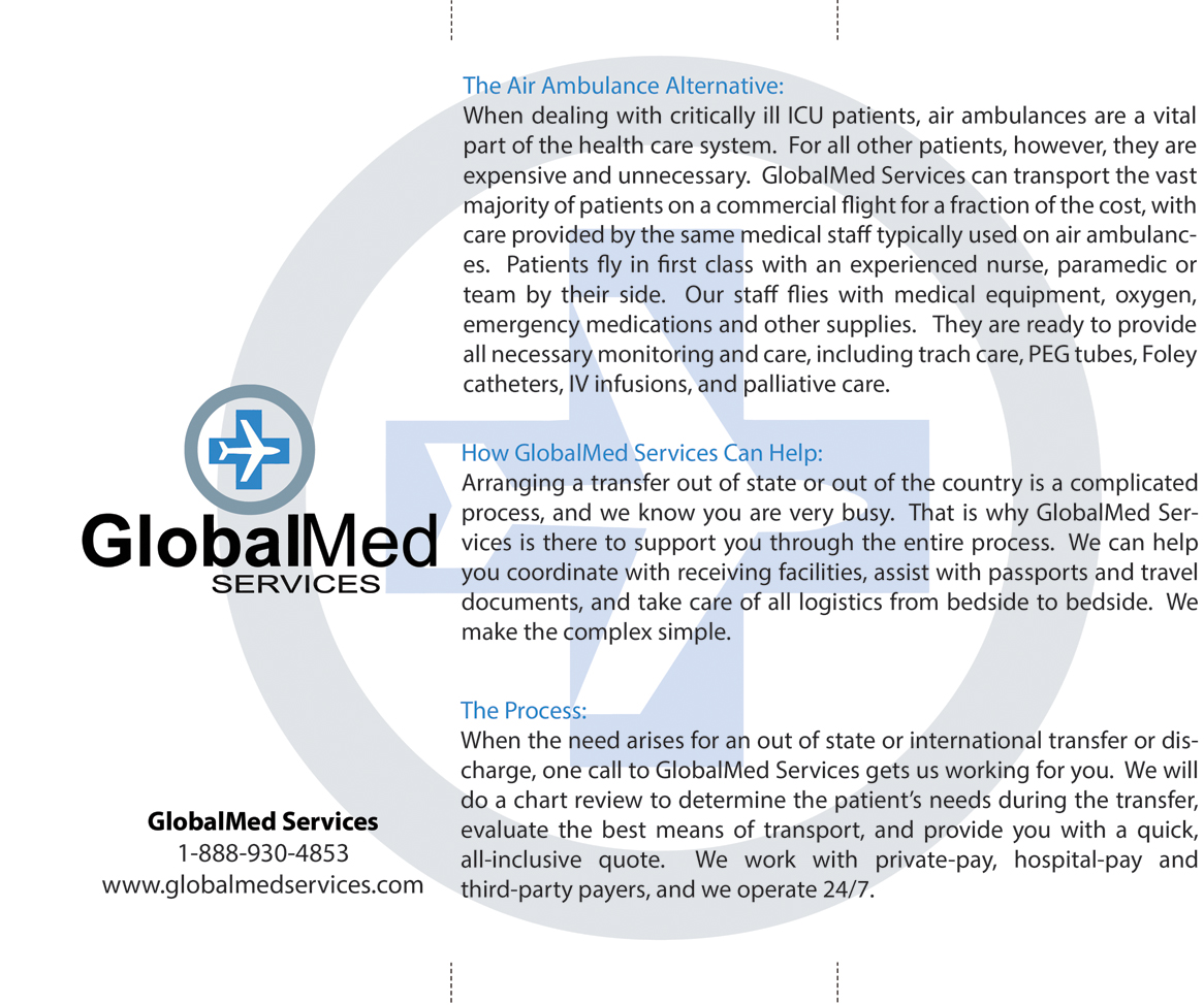 Flyer-Design von Hermio für GlobalMed Services LLC | Design #6087939