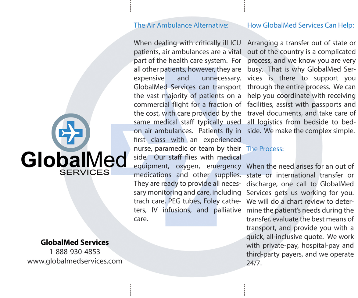 Flyer Design by Hermio for GlobalMed Services LLC | Design #6087947