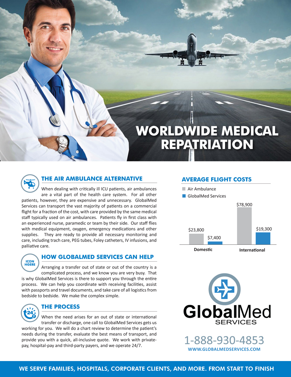 Flyer Design by rkailas for GlobalMed Services LLC | Design #6128773