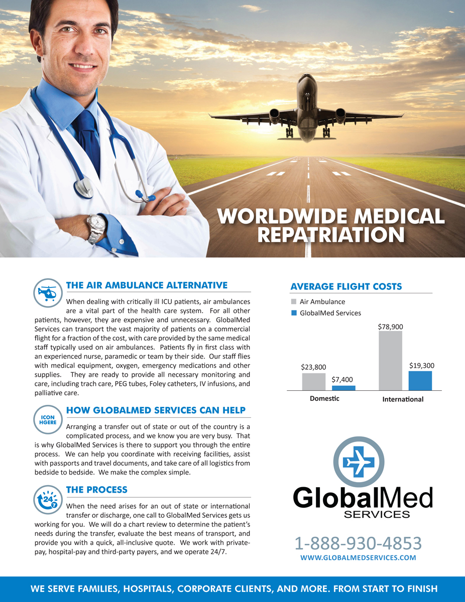 Flyer Design by rkailas for GlobalMed Services LLC | Design #6128781