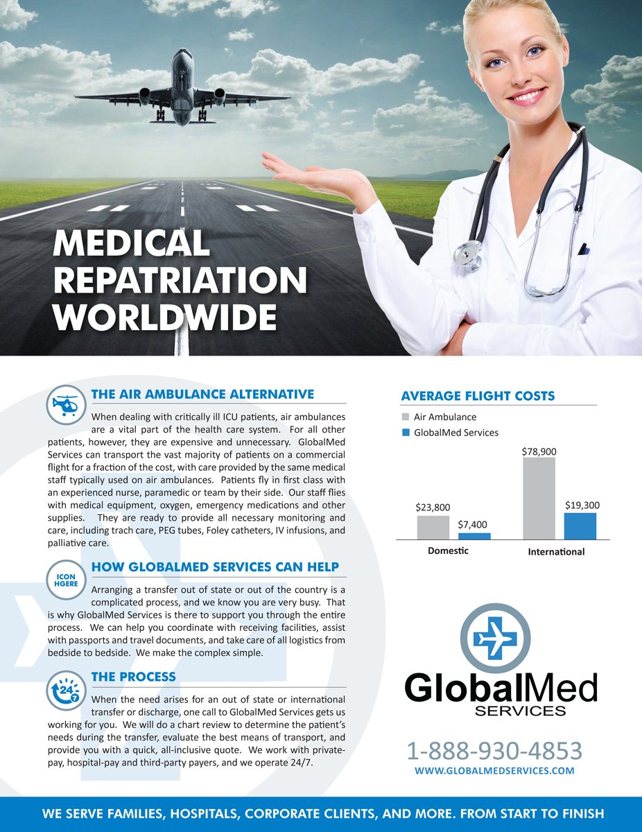 Flyer Design by rkailas for GlobalMed Services LLC | Design #6128790