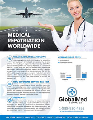 Flyer Design by rkailas for GlobalMed Services LLC | Design: #6128790