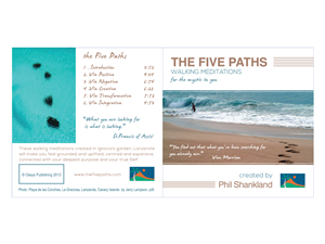 The Five Paths CD cover and booklet - meditation walks | CD-Cover-Design von P.O.Design
