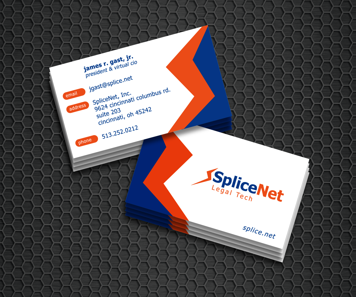 Business Card Design by nreimer for SpliceNet, Inc. | Design #6058596