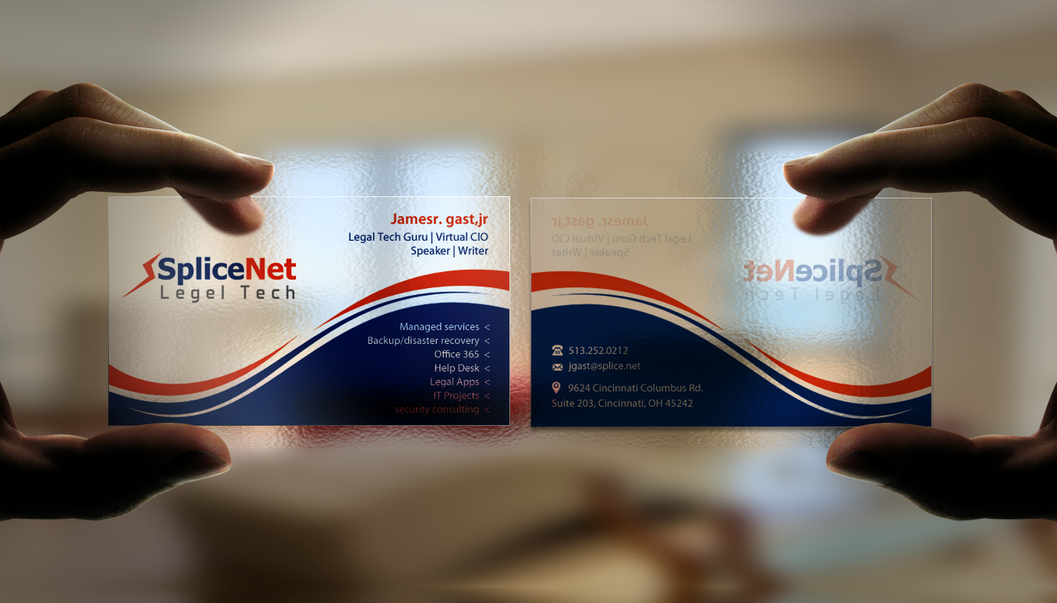 Diseño de Tarjeta de Presentación por pixelfountain para SpliceNet, Inc. | Diseño: #6244976