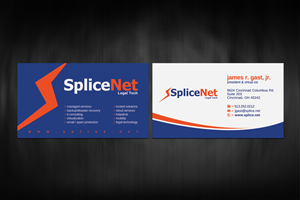 Business Card Design by jay. for SpliceNet, Inc. | Design: #6056230