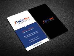 Diseño de Tarjeta de Presentación por snowymasterdesigns para SpliceNet, Inc. | Diseño: #6123303