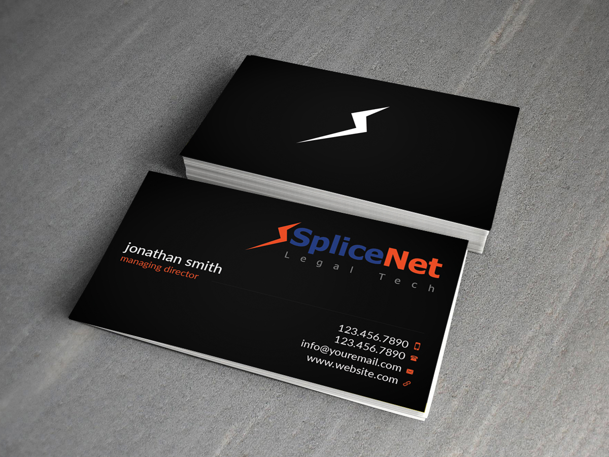 Business Card Design by Creations Box 2015 for SpliceNet, Inc. | Design #6070007