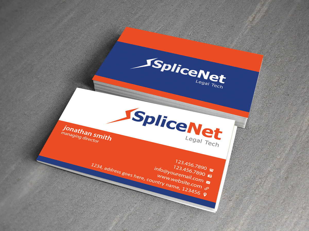 Business Card Design by Creations Box 2015 for SpliceNet, Inc. | Design #6070009