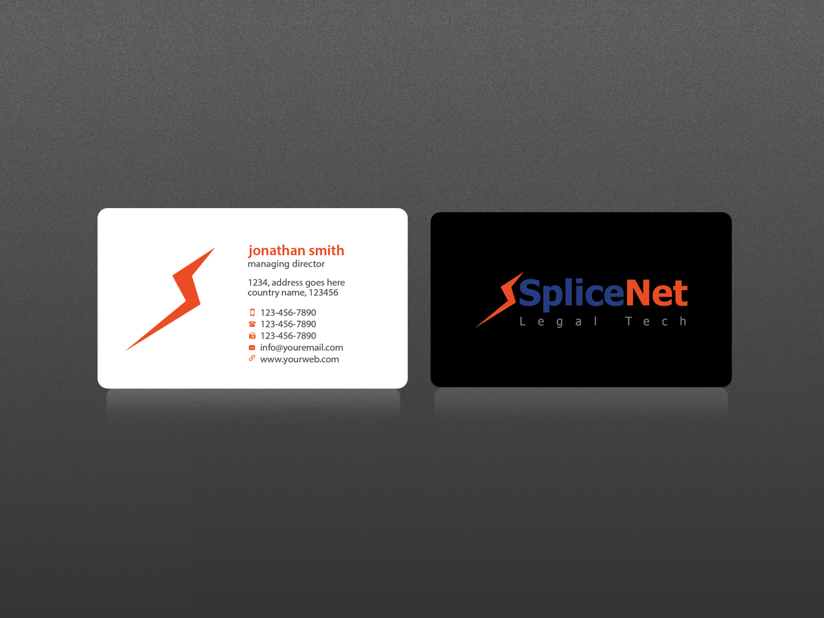 Business Card Design by Creations Box 2015 for SpliceNet, Inc. | Design #6070021
