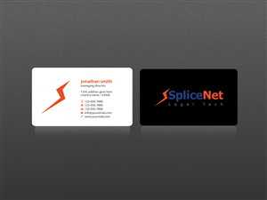 Business Card Design by Creations Box 2015 for SpliceNet, Inc. | Design: #6070021