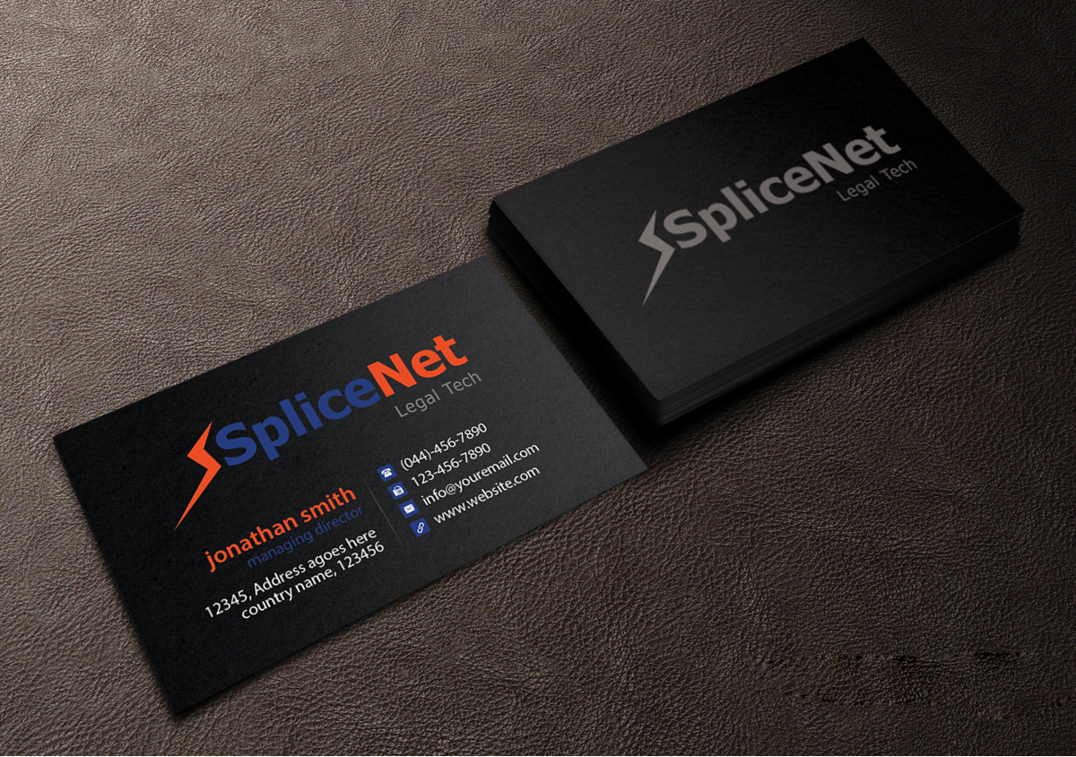 Business Card Design by Creations Box 2015 for SpliceNet, Inc. | Design #6070027