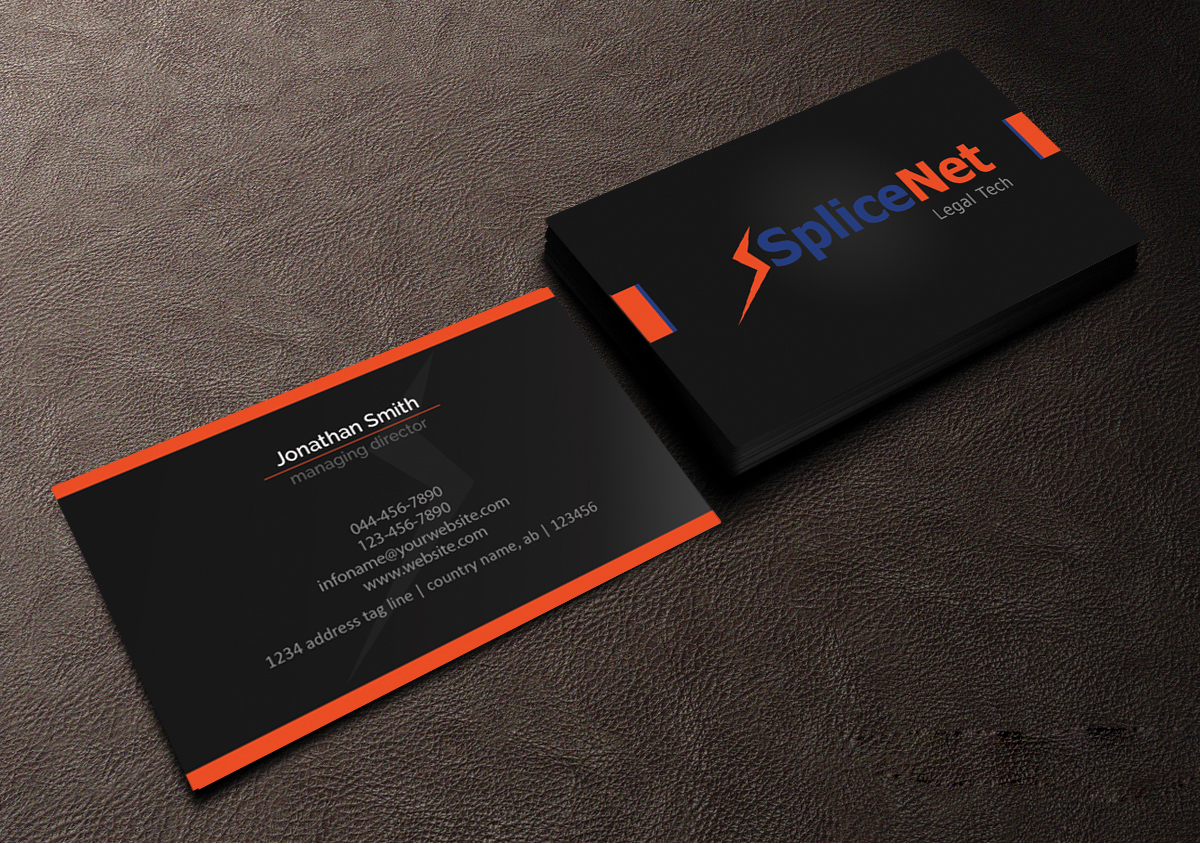 Business Card Design by Creations Box 2015 for SpliceNet, Inc. | Design #6070037