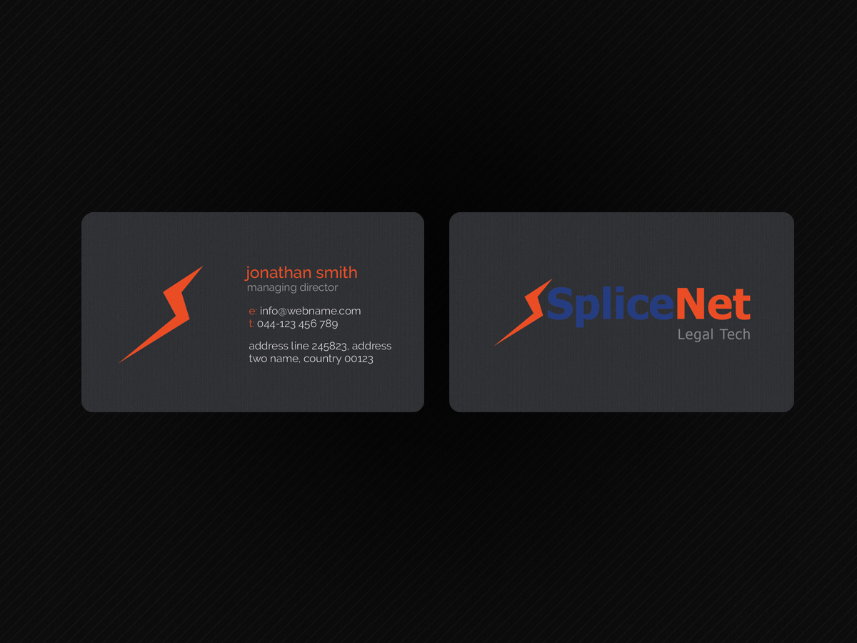 Business Card Design by Creations Box 2015 for SpliceNet, Inc. | Design #6070048