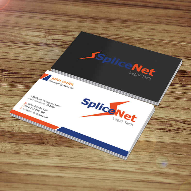 Business Card Design by Creations Box 2015 for SpliceNet, Inc. | Design #6070057