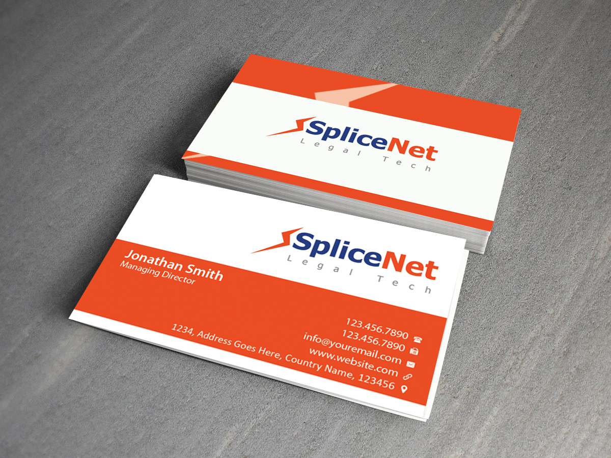 Business Card Design by Creations Box 2015 for SpliceNet, Inc. | Design #6071759
