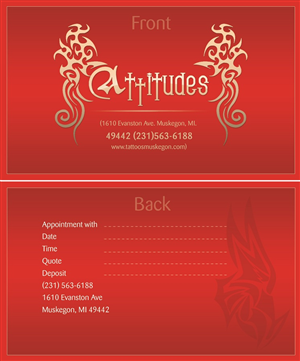 Visitenkarten-Design von Kuldeepak für Hawks Electric Tattoos | Design: #6110187