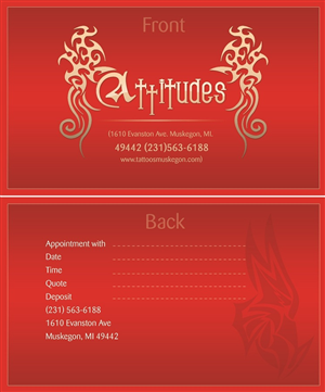 Visitenkarten-Design von Kuldeepak für Hawks Electric Tattoos | Design: #6119617