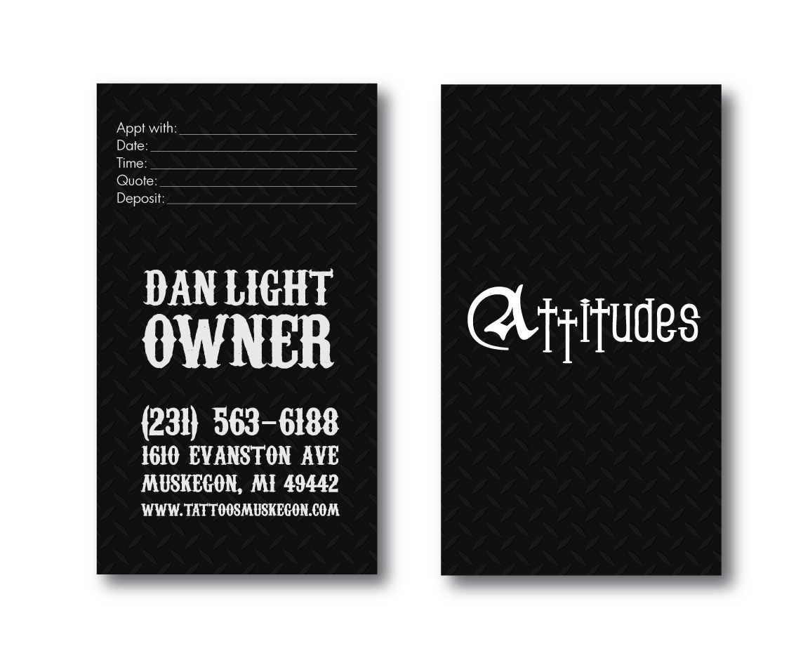 Business Card Design by Alien Cookie for Hawks Electric Tattoos | Design #6089322