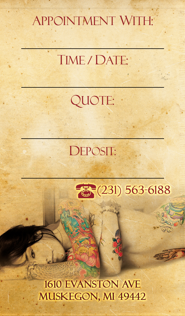 Business Card Design by Ana White for Hawks Electric Tattoos | Design #6265195