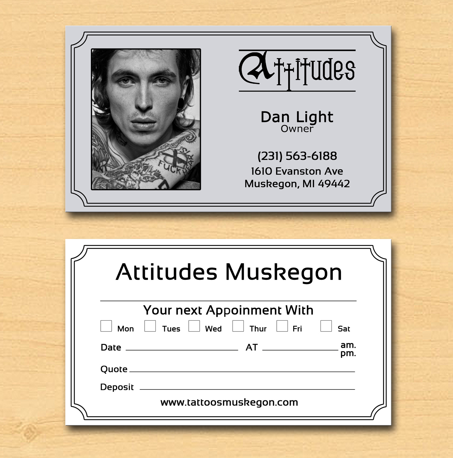 Business Card Design by Lanka Ama for Hawks Electric Tattoos | Design #6057225