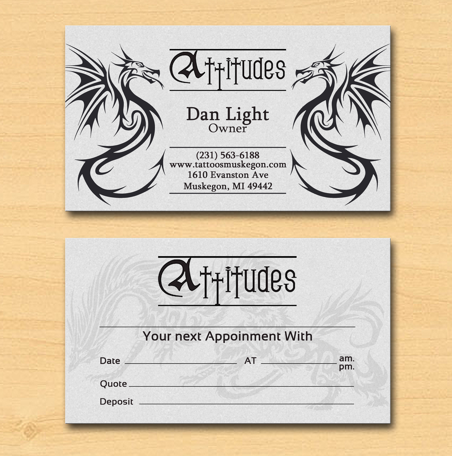 Business Card Design by Lanka Ama for Hawks Electric Tattoos | Design #6057270
