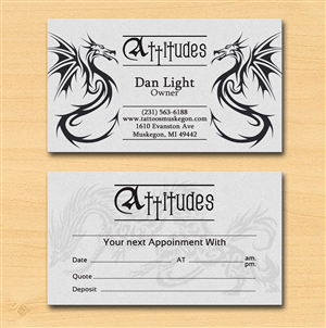 Business Card Design by Lanka Ama for Hawks Electric Tattoos | Design: #6057270