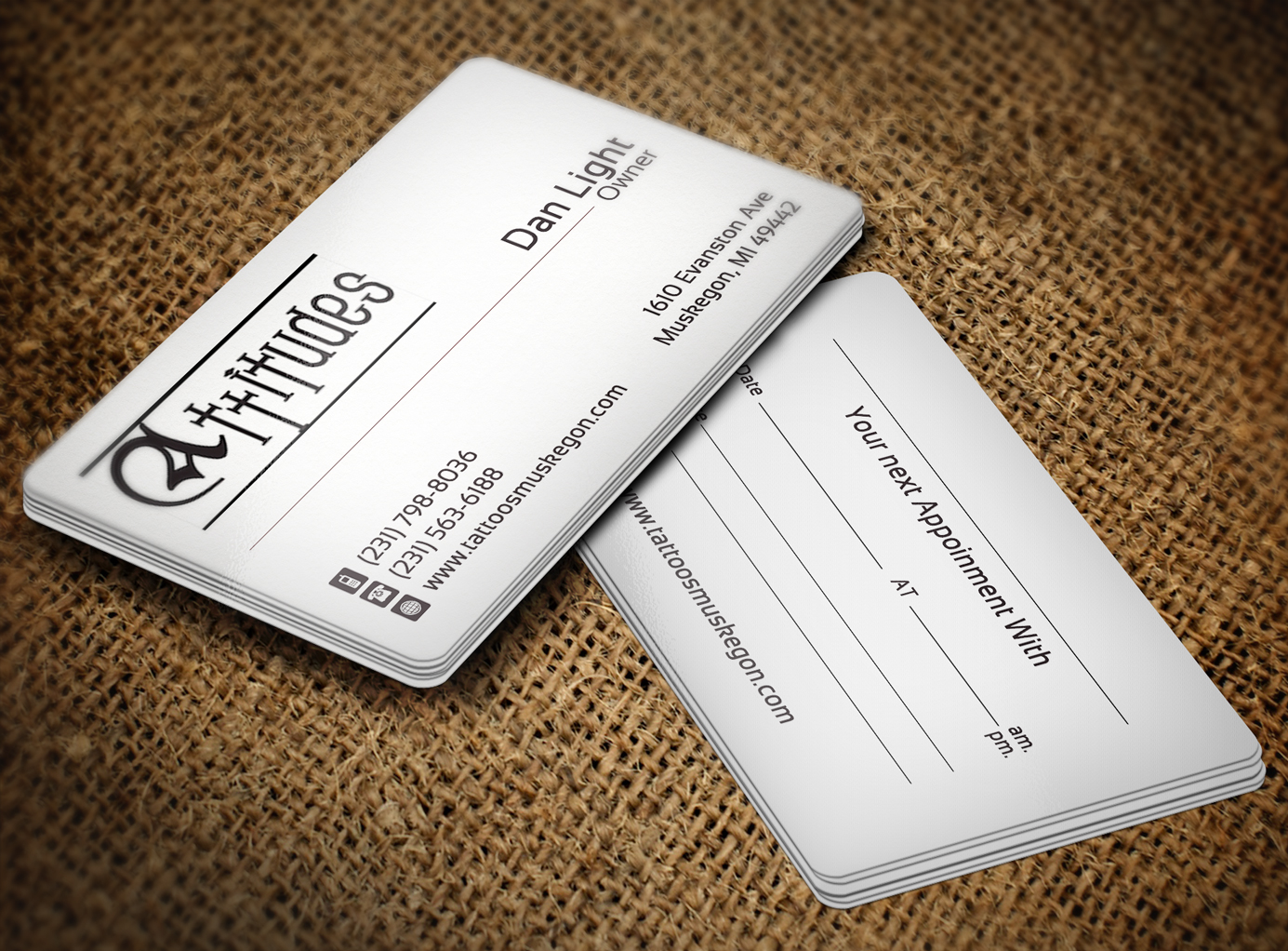 Business Card Design by Lanka Ama for Hawks Electric Tattoos | Design #6067784