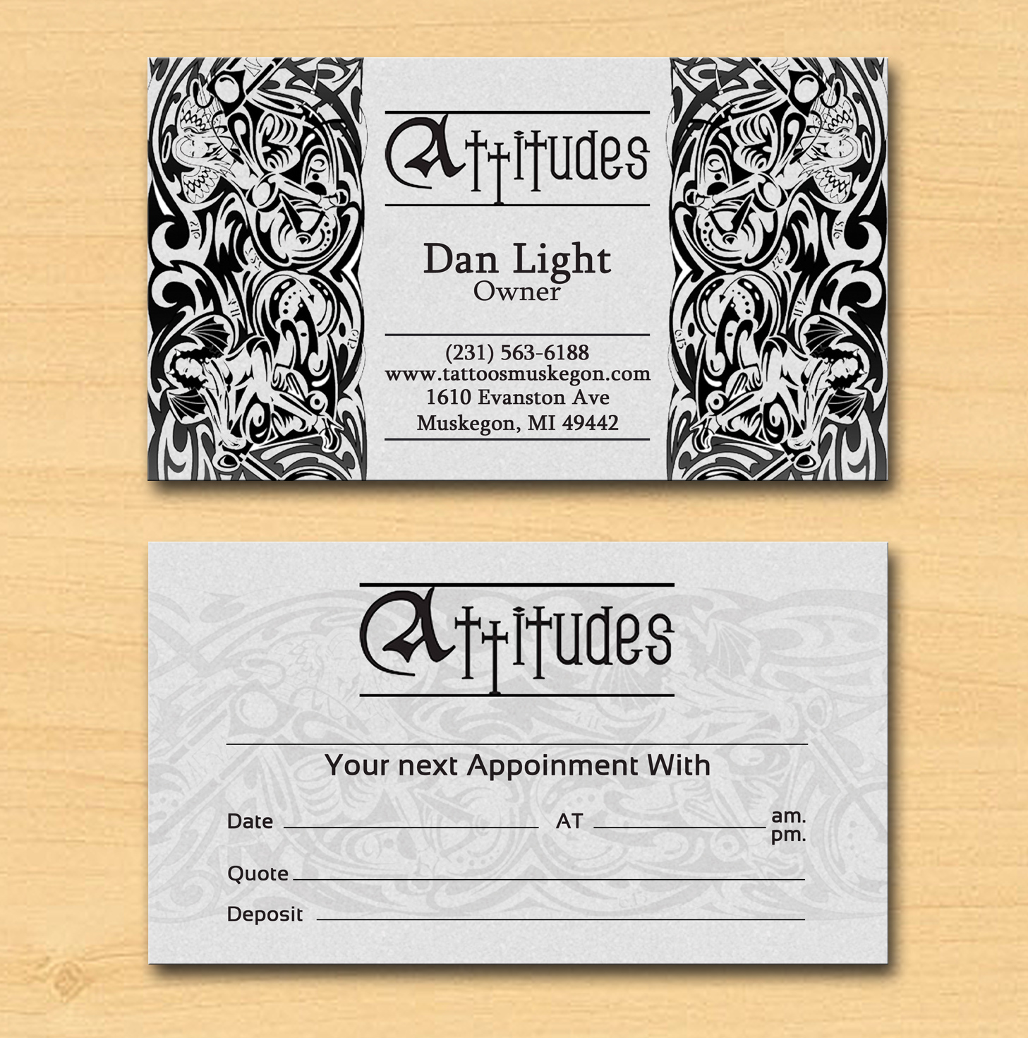 Business Card Design by Lanka Ama for Hawks Electric Tattoos | Design #6067786