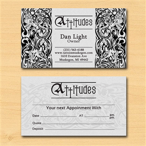 Business Card Design by Lanka Ama for Hawks Electric Tattoos | Design: #6067786