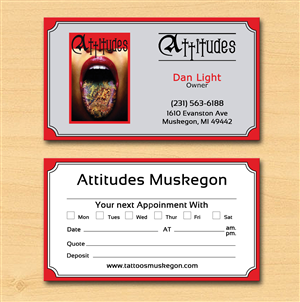 Business Card Design by Lanka Ama for Hawks Electric Tattoos | Design: #6067788