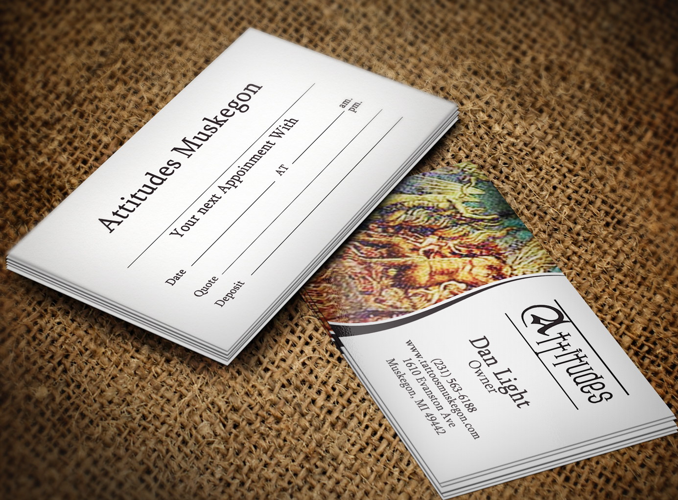 Business Card Design by Lanka Ama for Hawks Electric Tattoos | Design #6088832