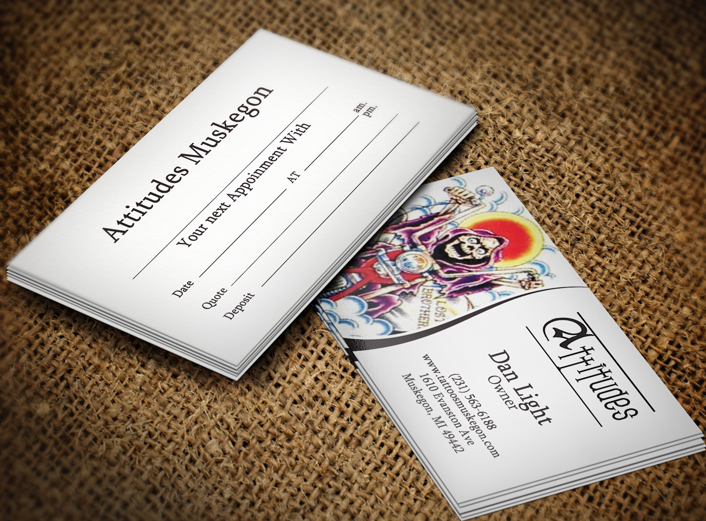 Business Card Design by Lanka Ama for Hawks Electric Tattoos | Design #6088835
