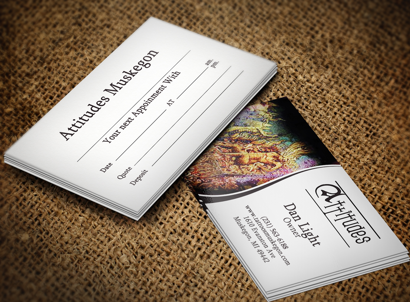 Business Card Design by Lanka Ama for Hawks Electric Tattoos | Design #6088836