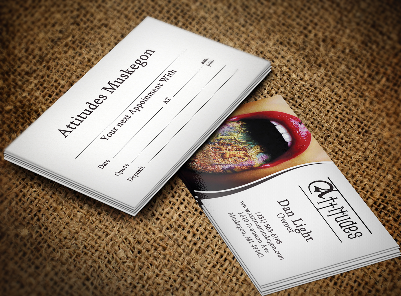 Diseño de Tarjeta de Presentación por Lanka Ama para Hawks Electric Tattoos | Diseño #6088838