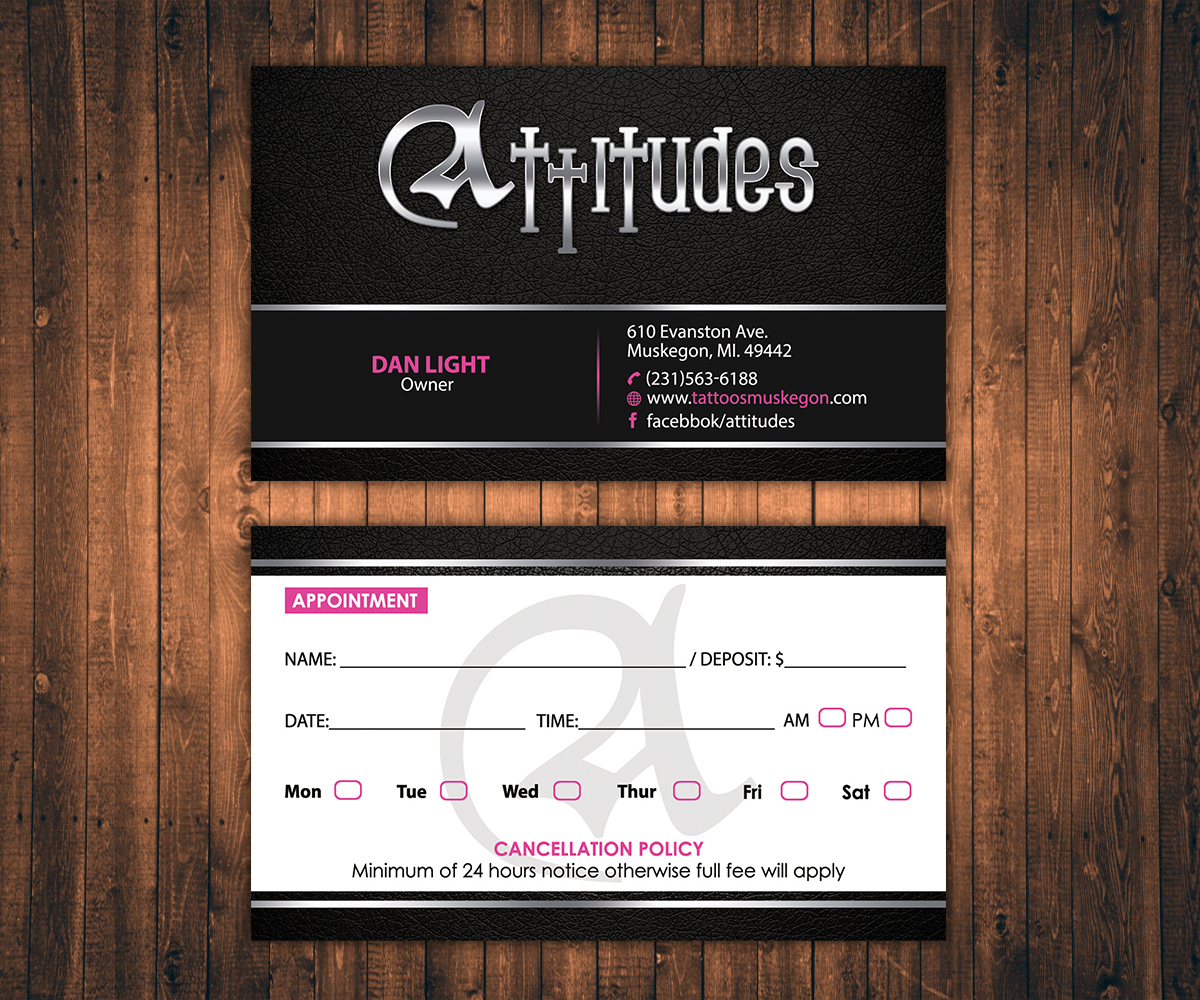 Diseño de Tarjeta de Presentación por Stylez Designz para Hawks Electric Tattoos | Diseño #6125403