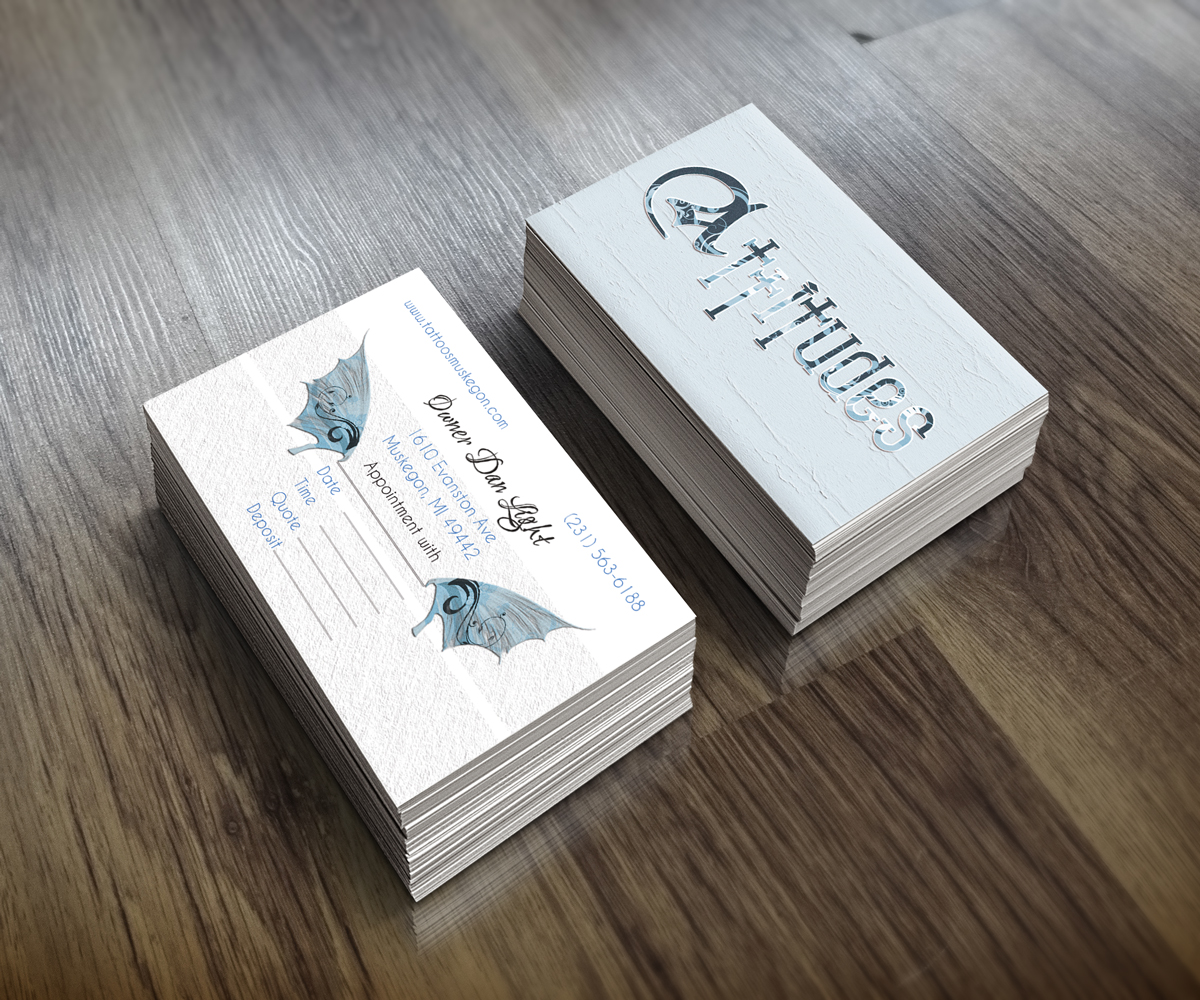 Business Card Design by JK18 for Hawks Electric Tattoos | Design #6091745