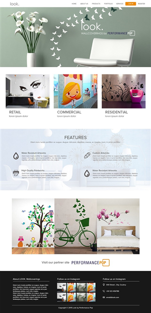 New custom designed wallcoverings business needs a website