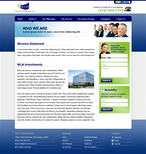 Website for MLN Investments | Web Design by MIND