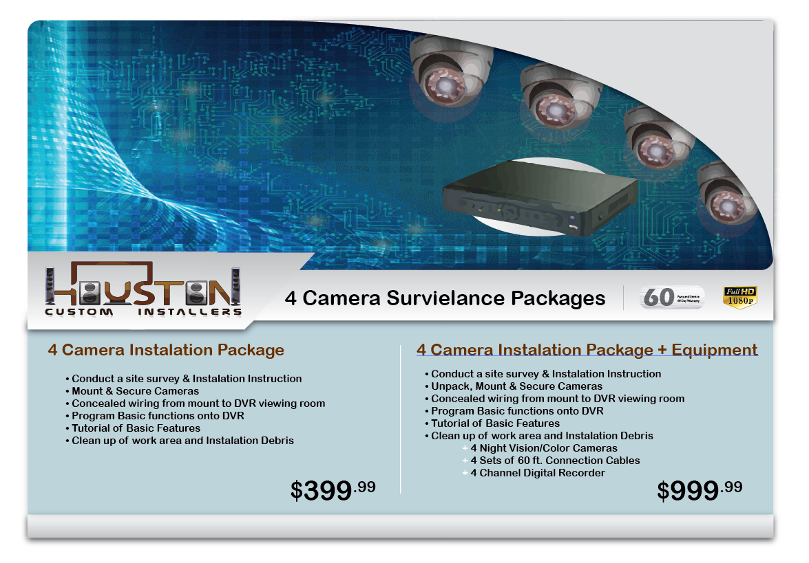 Graphic Design by Vexus Graphics for Houston Custom Installers | Design #6086585