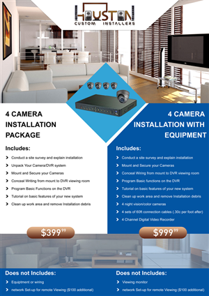 Graphic Design by Bright Star for Houston Custom Installers | Design #6097090