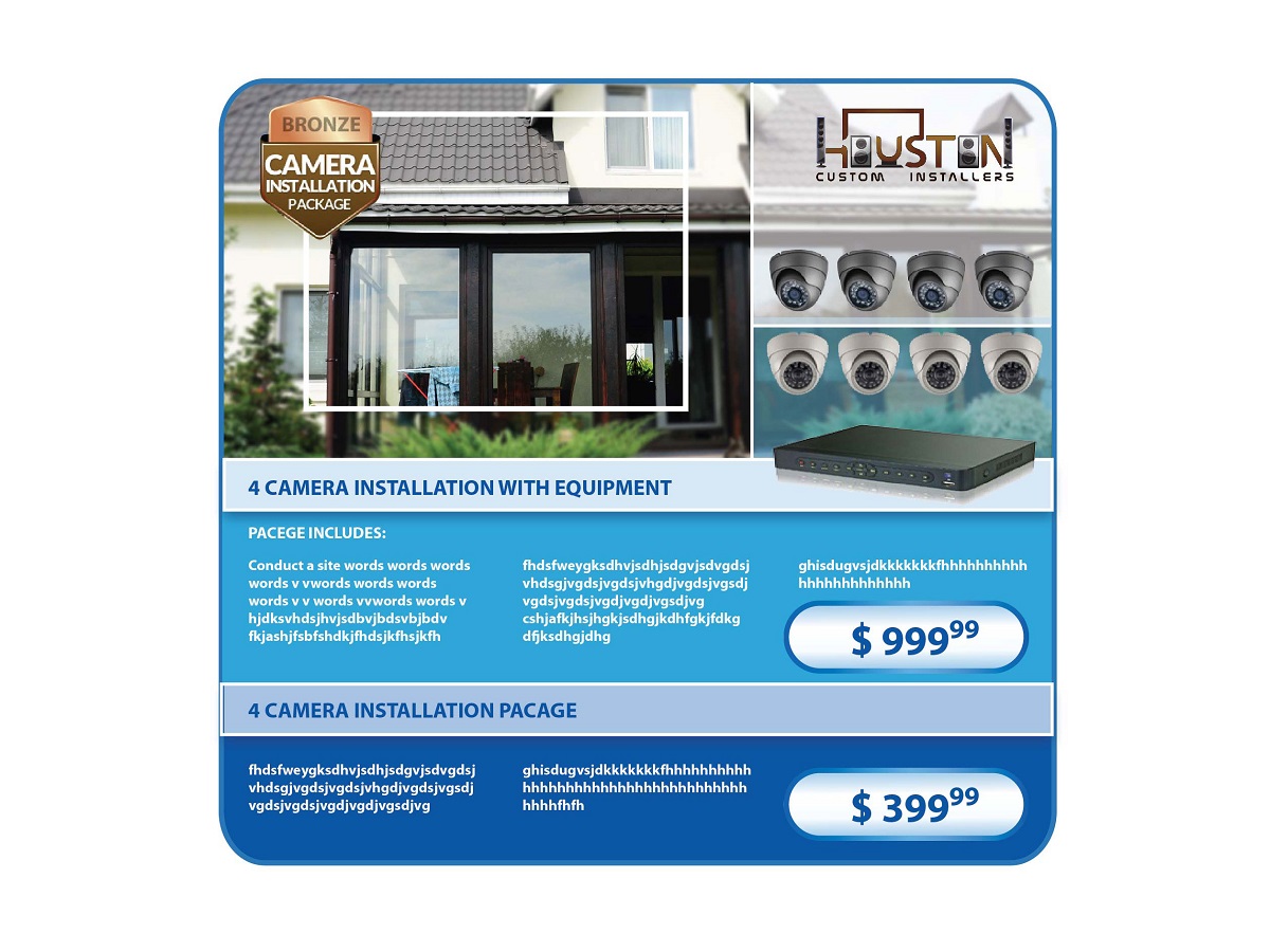 Graphic Design by dii for Houston Custom Installers | Design #6096835