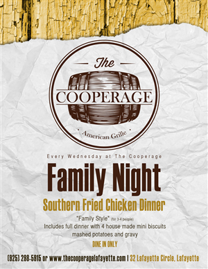 Flyer Design by Daniele Greco for The Cooperage American Grille | Design: #6063598