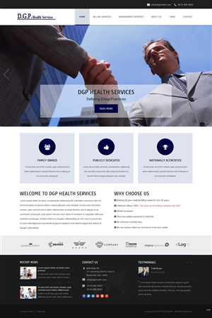 Web Design by pb for dgphealth | Design #6077358