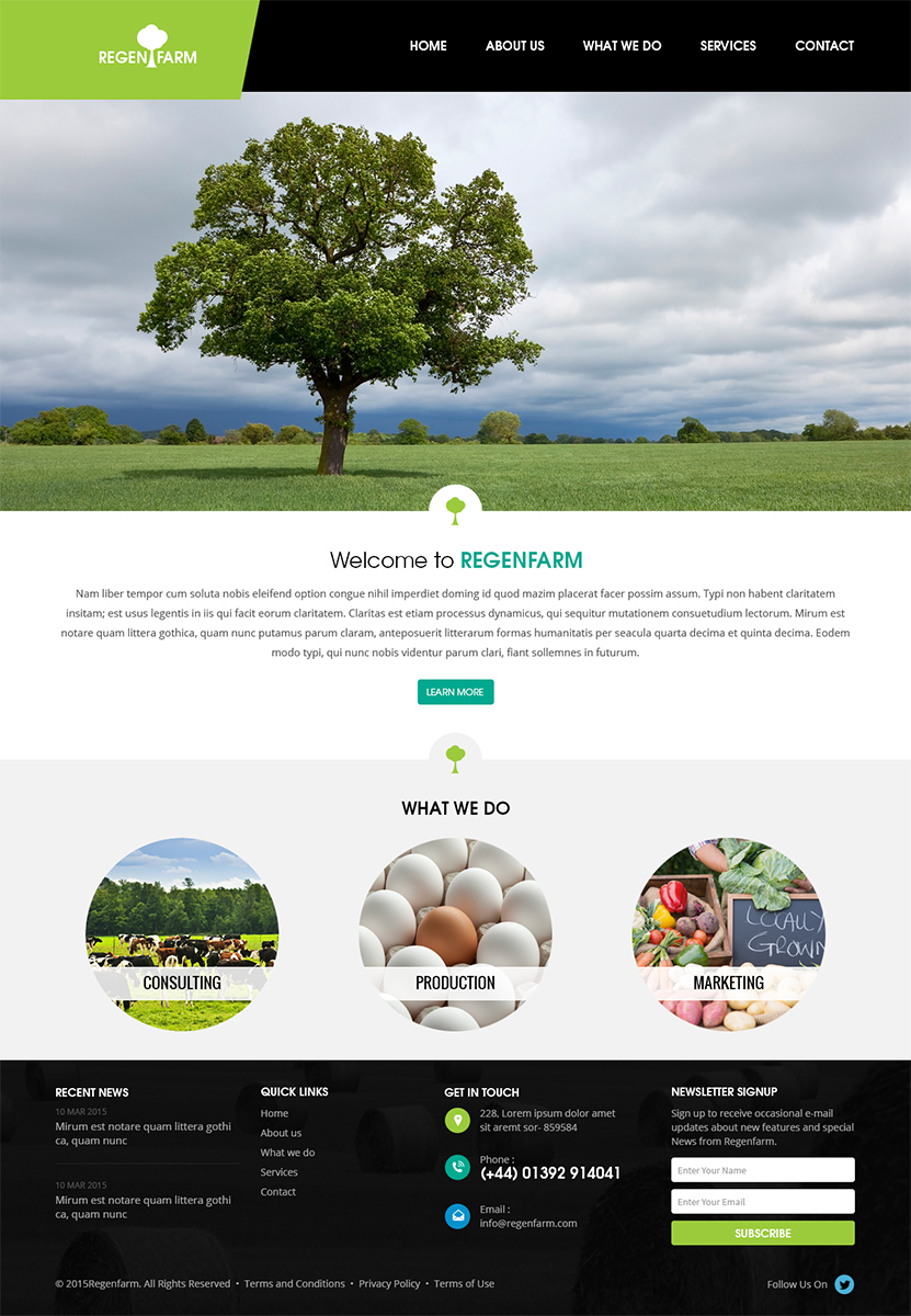 Web Design by RupalTechno for RegenFarm Ltd | Design #6121864