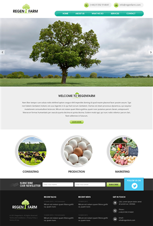Web-Design von RupalTechno für RegenFarm Ltd | Design #6122475